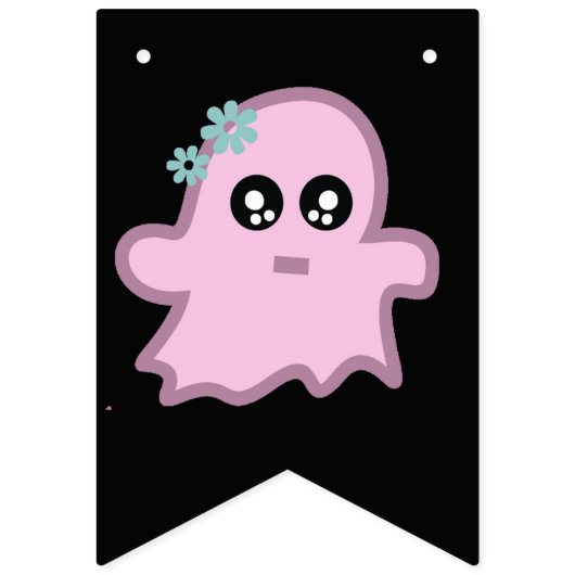 Schattige maar spooky boo vibes halloween vlaggetjes (Eerste vlag)