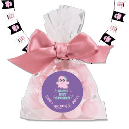 Schattige maar Spooky Halloween Custom Ronde Sticker