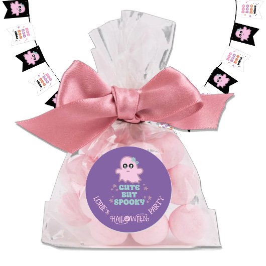 Schattige maar Spooky Halloween Custom Ronde Sticker