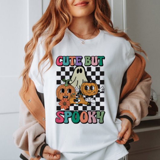 Schattige maar spooky Halloween Groovy T-shirt