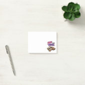 Schattige maar vermoeide luiaard met ijskoude koff post-it® notes (Kantoor)
