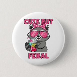 Schattige maar wild ronde button 5,7 cm