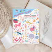 Schattige Mackinac Island Michigan Favoriete dinge Briefkaart