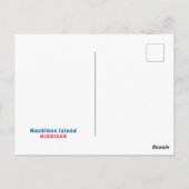 Schattige Mackinac Island Michigan Kaart Favoriete (Achterkant)