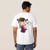 Schattige Magic Girl T-shirt (Achterkant volledig)