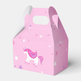 Schattige Magic Unicorn Verjaardagsmeisje Roze Fav Bedankdoosjes