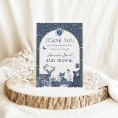 Schattige Magic Woodland Night Animal Bedankt