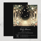 Schattige Magisch Betoverd Bos Baby shower Kaart (Voorkant / Achterkant)