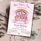 Schattige magisch kasteel regenboog prinses 2e ver kaart