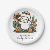 Schattige Magisch Schaap Baby shower Papieren Bordje (Voorkant)