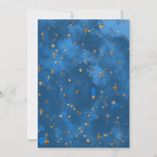 Schattige Magische Eenhoorn 5e Verjaardagsfeestje Kaart (Achterkant)