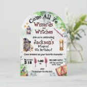 Schattige Magische Tovenaars en Heksen Kaart (Staand voorkant)