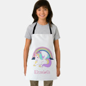 Schattige Magische Unicorn, Regenboog Schort (Insitu)