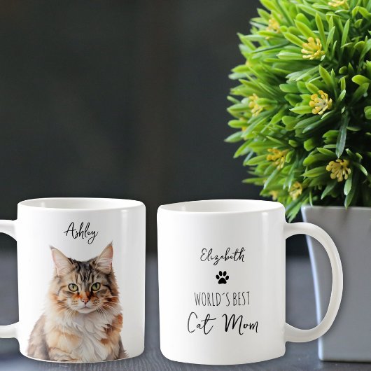 Schattige Maine Coon Cat Custom Beste Mam / Pap Koffiemok