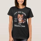 Schattige Maine Coon Lover T-shirt (Voorkant)