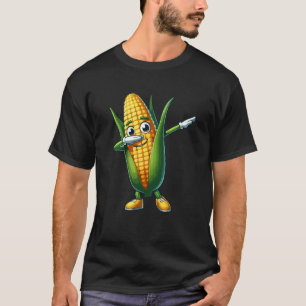 Schattige maïskunst voor mannen vrouwen boer maïs t-shirt