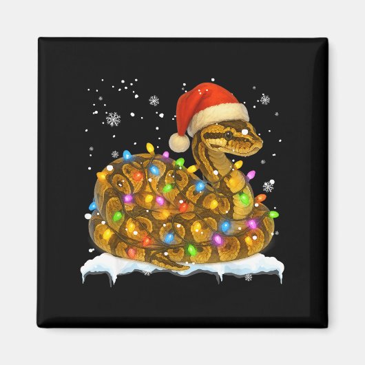 Schattige maïsslang kerstlicht grappige maïsslang magneet (Voorkant)