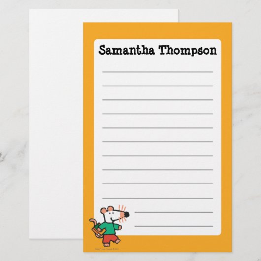 Schattige maisy-liefhebbers om te lezen briefpapier (Voorkant / Achterkant)