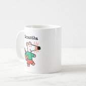 Schattige maisy-liefhebbers om te lezen koffiemok (Voorkant links)