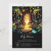 Schattige Majestic Enchanted Forest Baby shower Kaart (Voorkant)