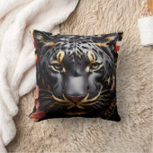 Schattige Majestic zwart tijgerportret Kussen (Deken)