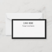 schattige make-up artiest notitiekaartje (Achterkant)