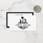 schattige make-up artiest notitiekaartje (Voorkant / Achterkant in situ)