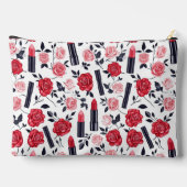 Schattige make-uppatroon Monogram toevoegen Etui (Achterkant)