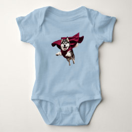 Schattige Malamute Superheld Romper