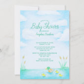 Schattige Mallard Duck Baby shower Kaart (Voorkant)