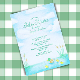 Schattige Mallard Duck Baby shower Kaart