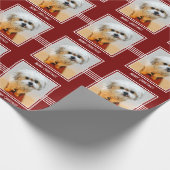 Schattige Malshi Christmas Wrapping Paper Cadeaupapier (Hoek)