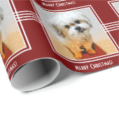 Schattige Malshi Christmas Wrapping Paper Cadeaupapier (Rol Hoek)