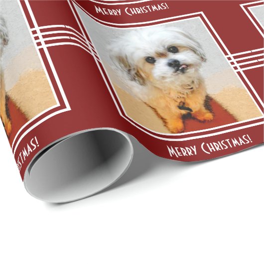 Schattige Malshi Christmas Wrapping Paper Cadeaupapier (Rol Hoek)