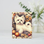  Schattige Maltees Briefkaart (Staand voorkant)