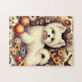  Schattige Maltees Legpuzzel (Horizontaal)