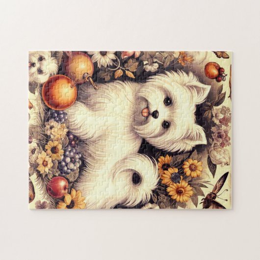 Schattige Maltees Legpuzzel (Horizontaal)