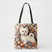 Schattige Maltees Tote Bag (Voorkant)
