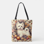  Schattige Maltees Tote Bag (Achterkant)