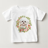 Schattige Maltese puppy in Bloom, Maltees Hondenli (Voorkant)
