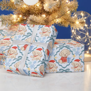 Schattige Maltese puppy's Kerstcadeau Cadeaupapier