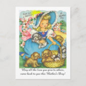 Schattige  Mam Dag Briefkaart (Voorkant)