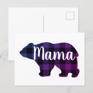 Schattige Mama beer design moederdag cadeau Briefkaart