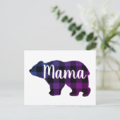 Schattige Mama beer design moederdag cadeau Briefkaart (Staand voorkant)