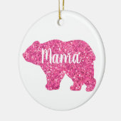 Schattige Mama beer design moederdag cadeau Keramisch Ornament (Links)