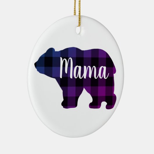 Schattige Mama beer design moederdag cadeau Keramisch Ornament (Rechts)