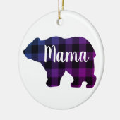 Schattige Mama beer design moederdag cadeau Keramisch Ornament (Links)