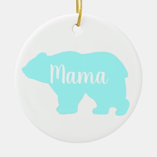 Schattige Mama beer design moederdag cadeau Keramisch Ornament (Voorkant)