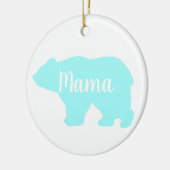 Schattige Mama beer design moederdag cadeau Keramisch Ornament (Links)
