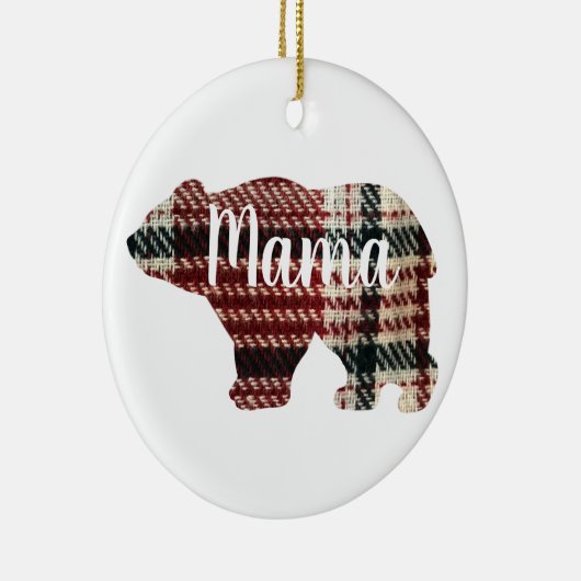 Schattige Mama beer design moederdag cadeau Keramisch Ornament (Rechts)